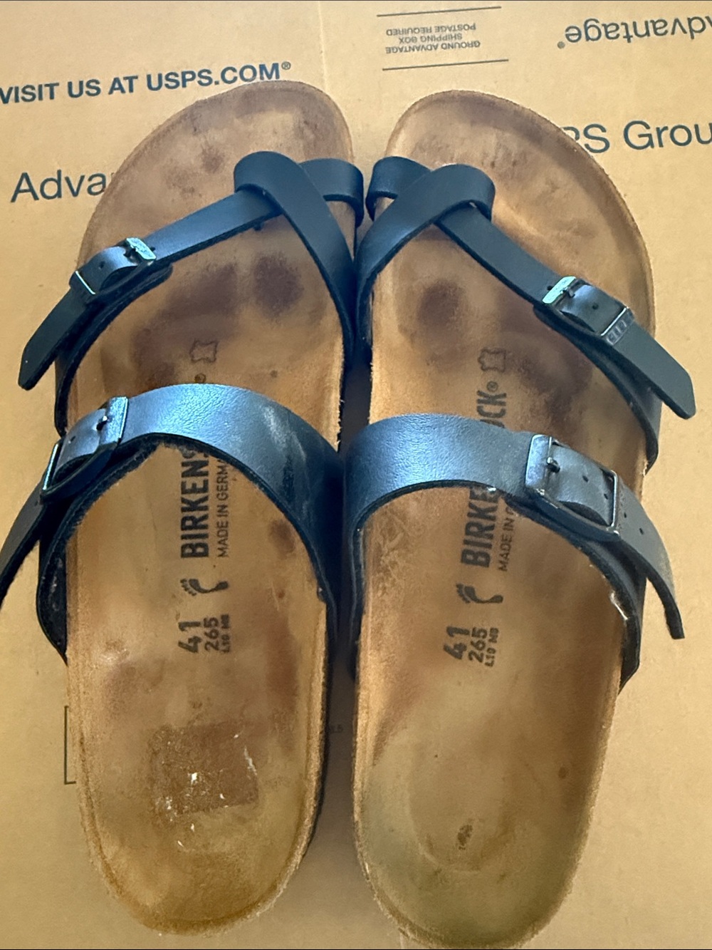 Birkenstock Black Leather Cross-Strap Women’s Sandals